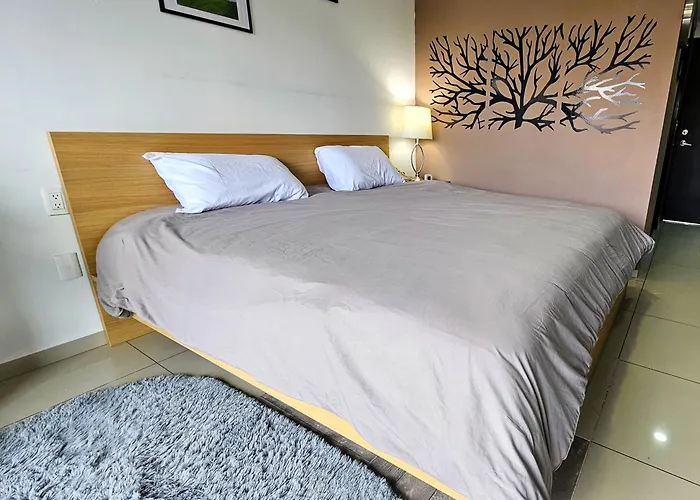 Apartment S01 King Size Premium Frente Al Tec Cem Con Cocineta Wifi Balcon Parking Terraza Mexico City